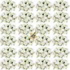 24-pack White Artificial Peony Flowers - Lifelike Silk Wedding   Party Center   