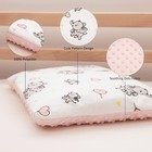 Daysu Minky Toddler Pillow  Pink Elephant Design 13 x19 x 75  New Sealed In Box