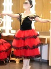Ballet Romantic Tutu Long Skirt Black Red Spain Dress Girls Adult Children s