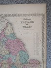 1857 Colton s Map Of England And Wales - Original Antique 