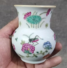 Rare Chinese Antique Collectable Art Hand Famille Rose Porcelain Pot