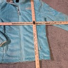 The North Face Womens M Osito Fleece Jacket Light Blue Full Zip Soft Zip Up