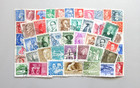 Mixed Lot Of Stamps On A Sheet Of Paper