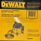 Brand New  Dewalt Dxv09p  9-gallons 5-hp  Wet dry Shop Vacuum   Accessories