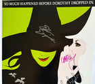  wicked  Cast Signed Broadway Window Card Autographed Poster   Gershwin Theatre