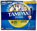 Tampax Pearl Tampons  Super Absorbency  Leakguard Braid Protection  50 Pack
