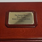 Indian Head Half Eagle Gold Coin Collection Wood Display Case Box W  Drawer