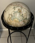 Vintage Replogle World Classic Series 16    Globe Metal Base 39    Leroy M  Tolman