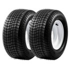 2pcs Trailer Tire On Rim 205 65-10 20 5x8 0-10 20 5x8-10 Lrc 5 Lug White Wheel