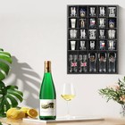 Shot Glass Display Case For Wall  Wood Holds Set Of 30 Glasses Shot B-30-1pcs