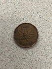 1942 Canadian 1c One Cent Coin - King George Vi Canadian Penny  