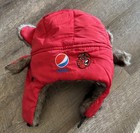 Ahl Rockford Icehogs Hockey Red Hammy Trapper Winter Hat Blackhawks