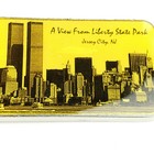 Pre-9 11 World Trade Center Twin Towers Enameled Keychain Key Ring  Jersey City
