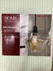 Home Decorators 1 Light Pendant With Aged Bronze Amber Glass And Vintage Bulb