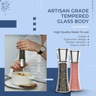 Salt And Pepper Grinder Set Refillable Pepper Mill Salt Grinder  3 Pack 