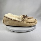 Euc Ugg Dakota Slippers Moccasins Chestnut Tan Wool Sn5612 Women   s Size 8