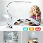 Led Flexible Usb Clip-on Table Lamp Touch Control Clamp Desk Light Read Study