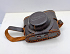 Vtg 1950 s Speedex 2  Miniature Spy  hit  Camera Made In Japan Leather Case