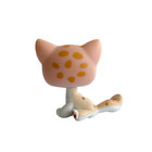 Littlest Pet Shop Toys Bobble Head Short Hair Cats  224 White Cat Green Eyes
