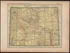 Mexico - Wyoming Original 1922 Atlas Map Page Full Color