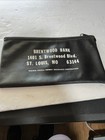 Vintage  Brentwood Bank   Vinyl Zippered Bank Bag 10      6   