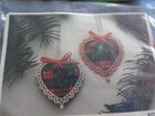 Vintage Merri Mac Tiny Treasure Ornament Kit Festive Hearts Kit 89-9 Makes 8