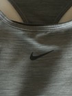 Nike Womens Small Sports Bra Med Support Removable Pad Heather Gray Bv3636-084