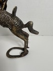 Rare Vintage Bronze Brass Metal Equestrian Warrior Horse 9 3 4  Figurine B37