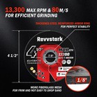 25 Pack Grinding Wheels 4-1 2 Inch  Thin Grinder Wheel For General Purpose Me   