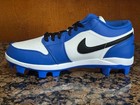 New  Mens Jordan 1 Retro Mcs Baseball Cleats Royal black Cj8524-411