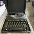 Antique Remington Rand Remette Portable Typewriter In Case Working 