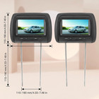 2pcs 7 In Headrest Lcd Video Monitor Car Headrest Display Adjustable Headrest Mp