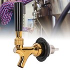 Glazed Interior Brass Beer Faucet Stainless Steel Tap For Bars Restaurants