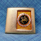 Sagittarius Dress Belt Buckle Zodiac Star Sign Vtg 80s Lee Ny             xtt778