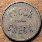 Detroit  Michigan Mi Detroit City Gas Co  2147 Telephone Check Trade Token