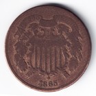 1865 Shield Two-cent Piece