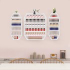 6-tier Metal Wall Mounted Storage Rack 200 Bottle Nail Polish Organizer Holder