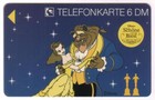 Disney s Beauty   The Beast  1992  Puzzle Cplt 4 Different Phone Card