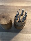 L s  Starrett 8 Pc Drive Pin Set S565wb W  Wooden Holder