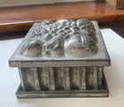 Rectangular Antique Kitchen Tin Pudding Mold  Circa 1910s Excellent Condition