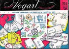 1950s Vintage Vogart Embroidery Transfer 224 Charming Uncut Floral Mixed Motifs