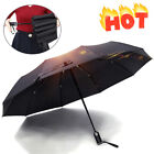 Auto Open close 3 Folding Umbrella Anti-uv Sun Rain Windproof Travel Portable
