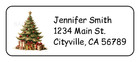 Christmas Tree Personalized Traditional Holiday Address Labels Stickers Tags