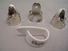 Dunlop 4 Pc Nickel Silver Finger Pick Set  018   Fast Ship