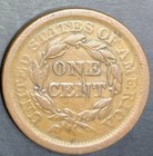 1853 Braided Hair Large Cent Nice Original Coin Tough Old Collectible L208
