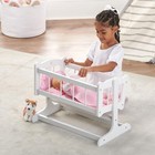 Badger Basket Toy Doll Heirloom Style Bed With Gingham Bedding For 20    