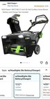 Brand New Ego Cordless 21 In Snow Blower - Super Quiet