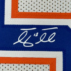Framed Facsimile Autographed Tim Tebow 33x42 Florida White College Laser Jersey