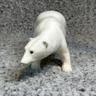 Large Vintage Ceramic Polar Bear Figurine 11 5  Inch Long 1975 Duncan Corp