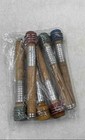 Vintage Brown Wooden Textile Mill Sewing Spools Bobbins Quills Lot Of 6